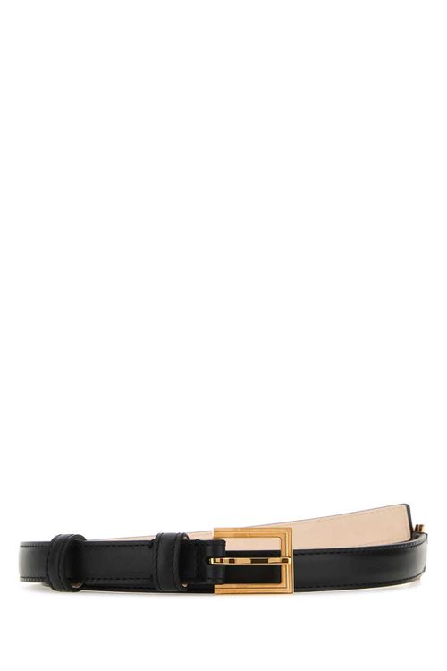 Versace Black Leather Belt