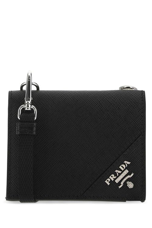 Prada Black Leather Cardholder