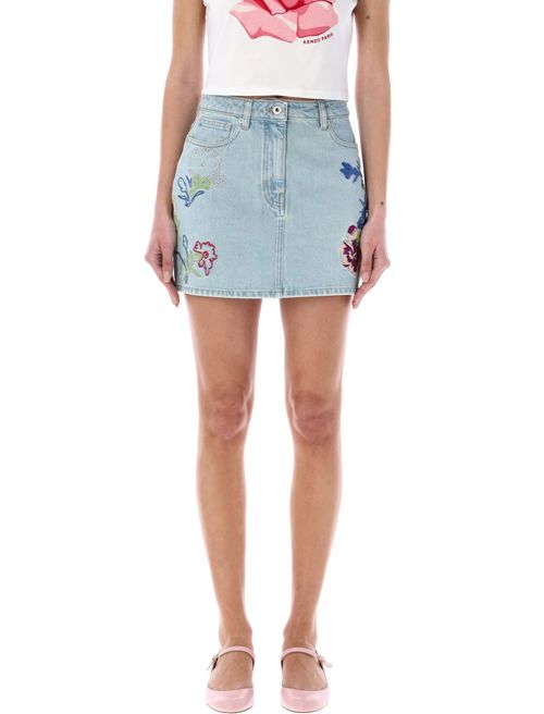 Kenzo Drawn Flowers Denim...