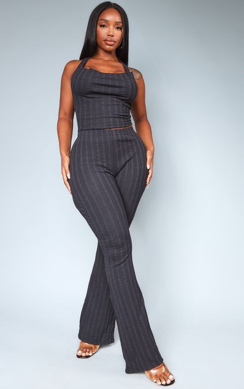 Shape Black Rib High Waist...