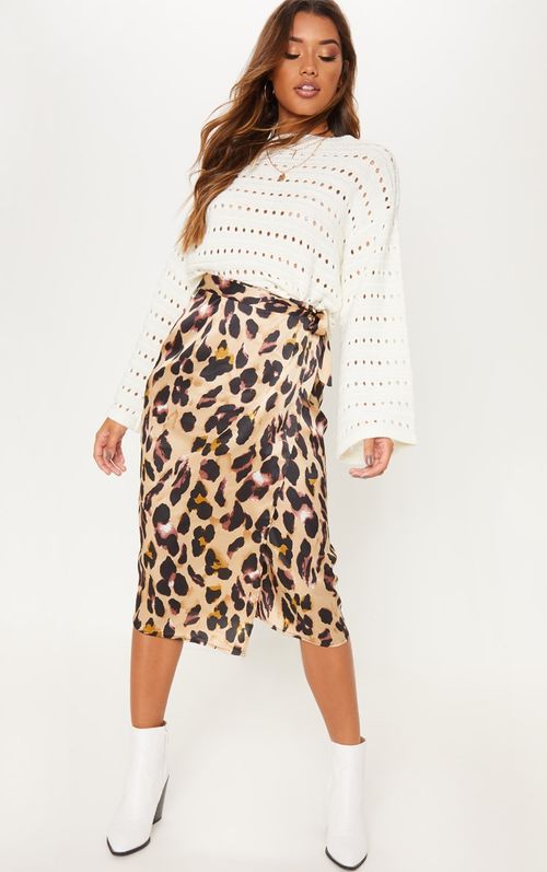 Leopard Printed Wrap Around...