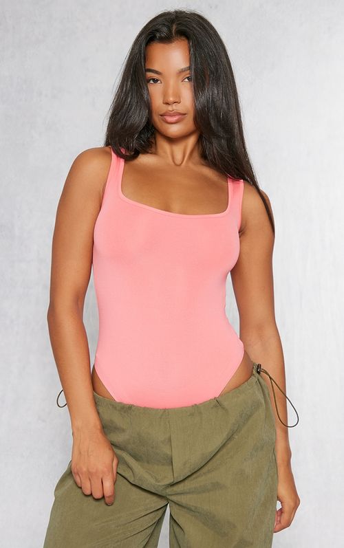 Slinky Scoop Neck Bodysuit