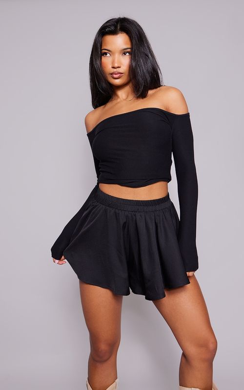 Black Floaty Short, Black