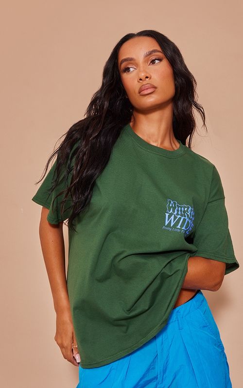 Forest Green Contrast Stitch Bandeau Crop Top