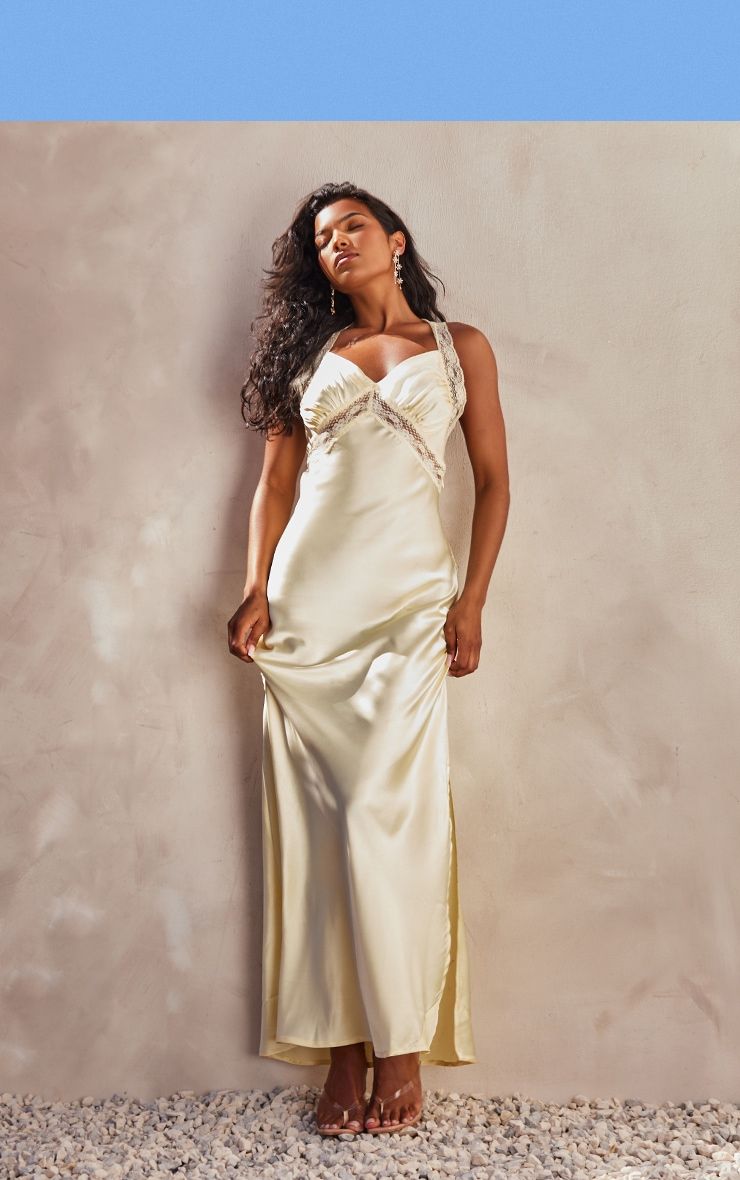 Lemon 2025 satin dress