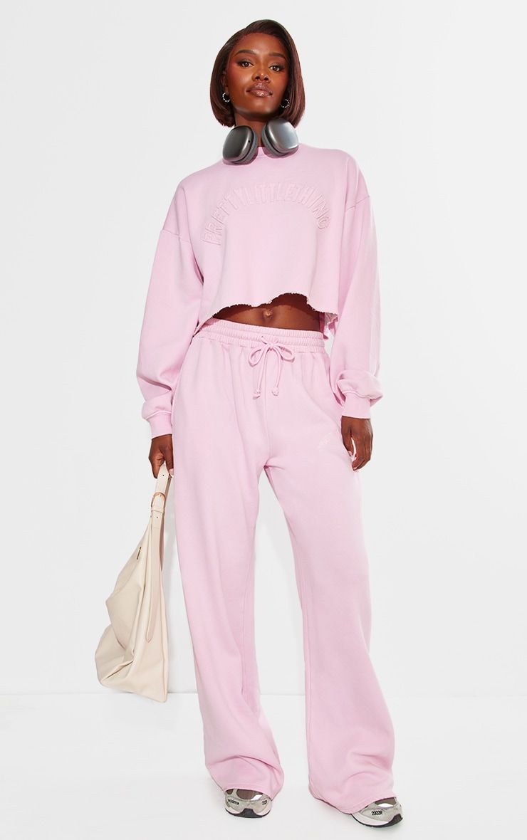 Washed pink joggers hotsell