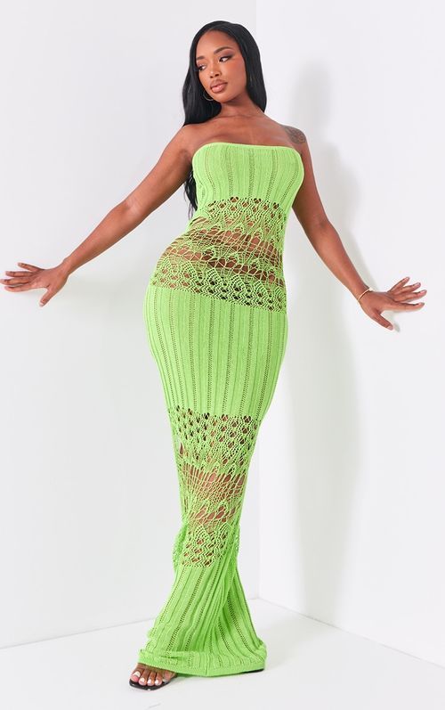 Shape Lime Knit Sheer Panel...