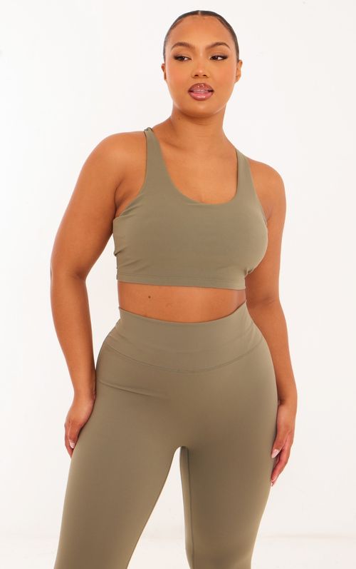 Slate Grey Sculpt Double Layer Padded Sports Bra