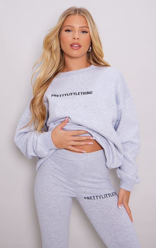 Plt Ash Grey Oversized Sweatshirt