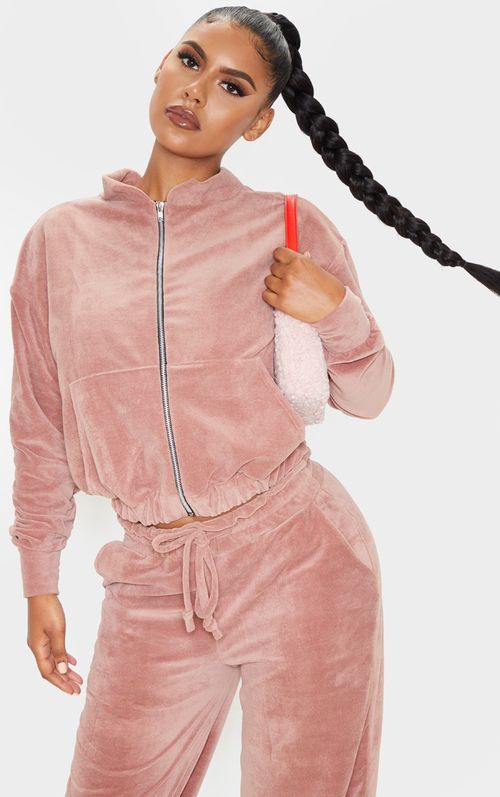 Rose Mix & Match Velour Zip...