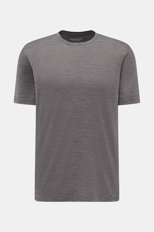 The Product is the Hero - Herren - Merino T-Shirt 'Wool Tee' dunkelgrau meliert