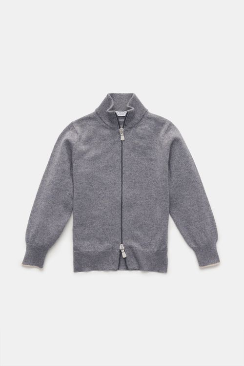 von Braun - Herren - Kinder Cashmere Strickjacke grau