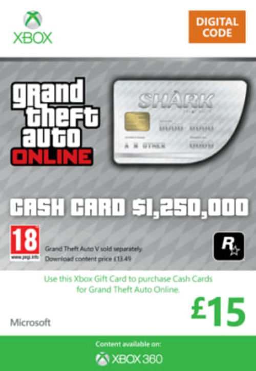 Gta Online Great White Shark Cash Card 1 250 000 Ps4 For Playstation 4 Compare Highcross Shopping Centre Leicester