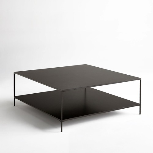 Yram Two Tier Square Coffee Table In, Sybil Two Tier Round Coffee Table