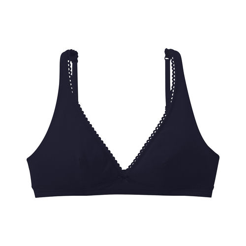 Plain Triangle Bra in Cotton...