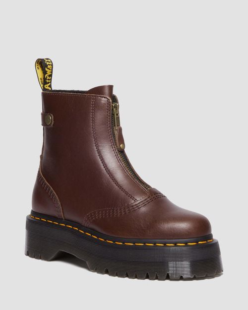 Dr. Martens Women's Leather Jetta Platform Boots in Brown, Size: 9, £199.00