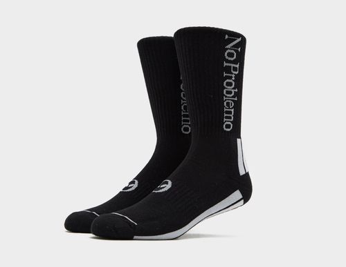 No Problemo Logo Socks, Black