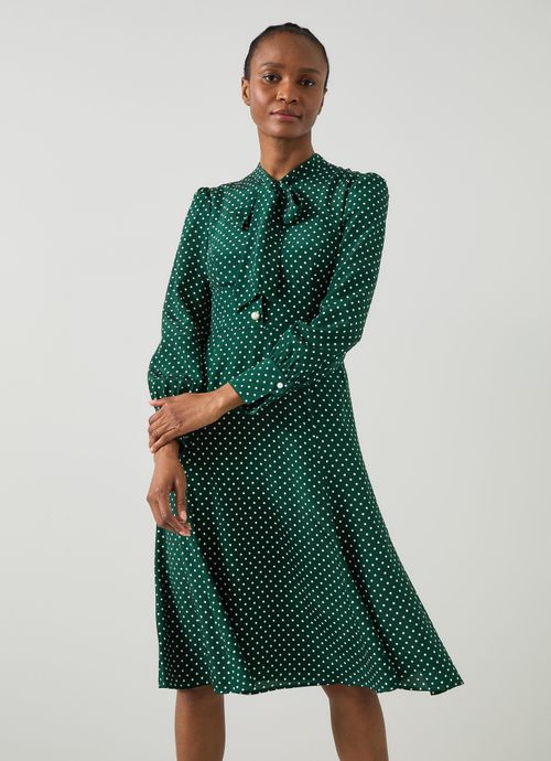 Mortimer Green & Cream Polka...