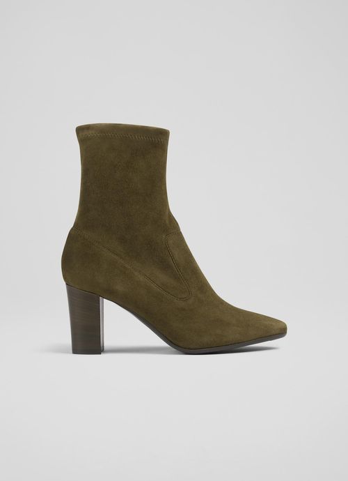 Alice Olive Stretch Suede...