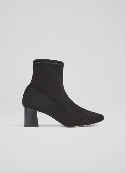 Amira Black Stretch Suede...