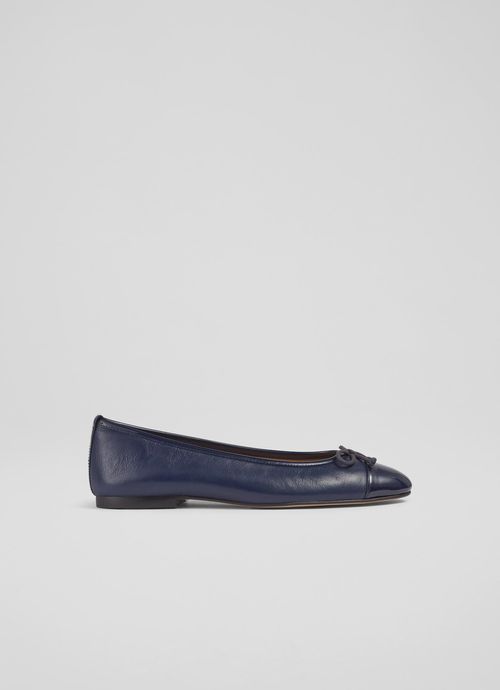 Kara Navy Leather And Patent...