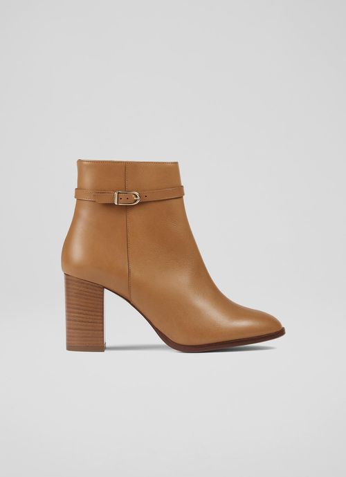 Bryony Camel Leather Belted...