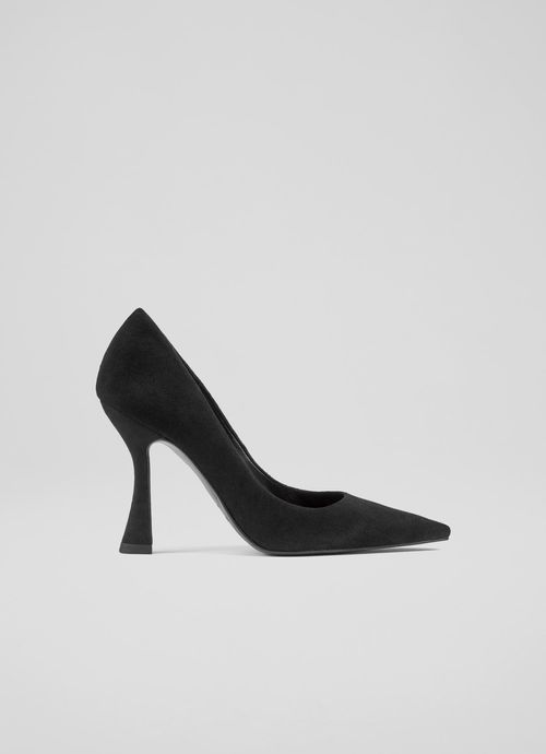 Dazzle Black Suede Flared...