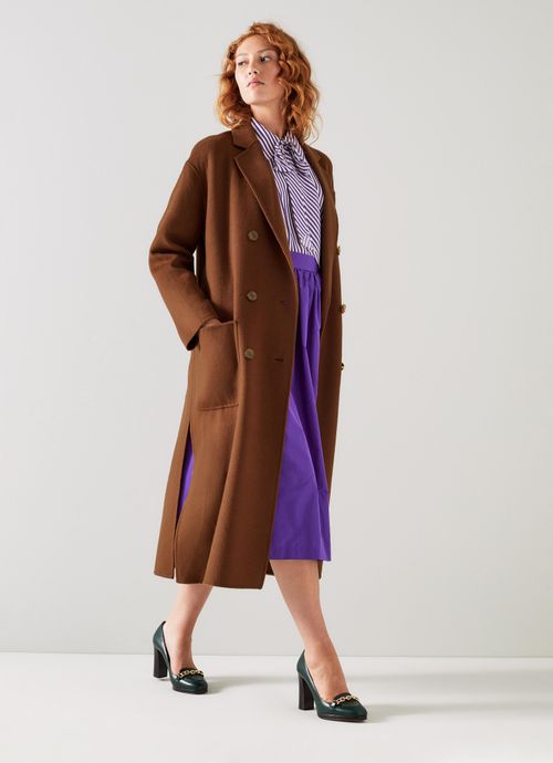 Tilda Brown Double Faced Wool...