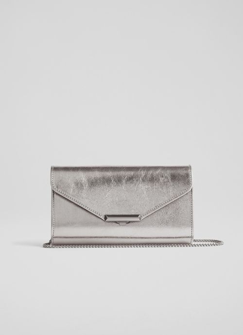 Lucy Pewter Metallic Leather...