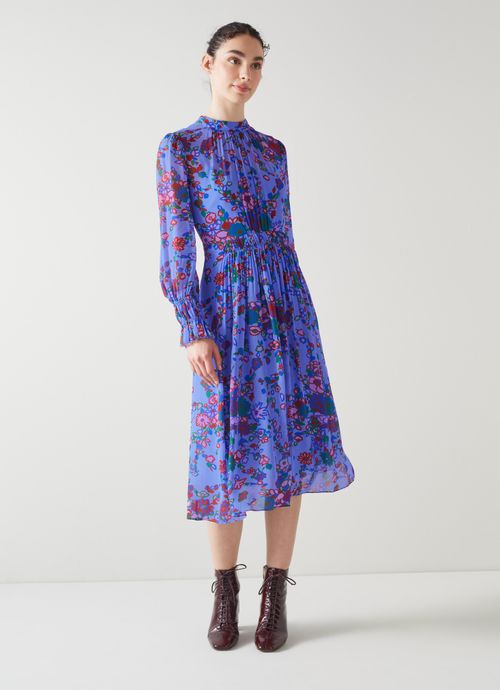 Louise Blue Naive Floral...