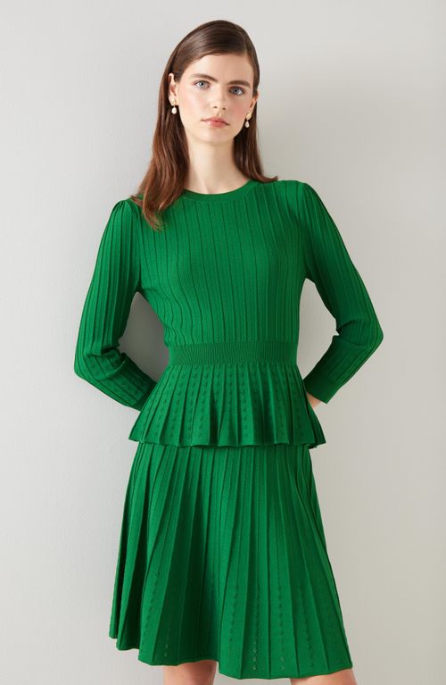 Susannah Green Rib Knit...