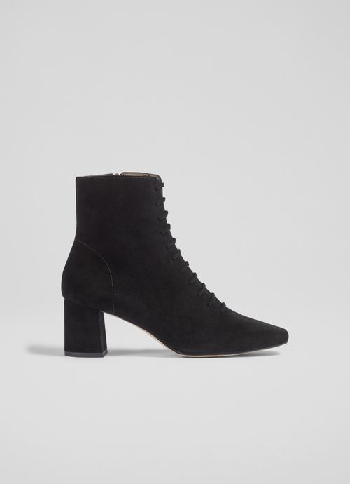 Arabella Black Lace Up Ankle...