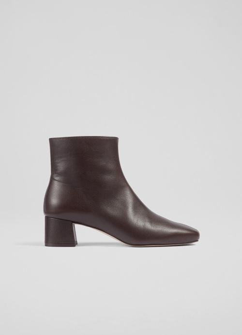 Clarice Chocolate Ankle Boot,...