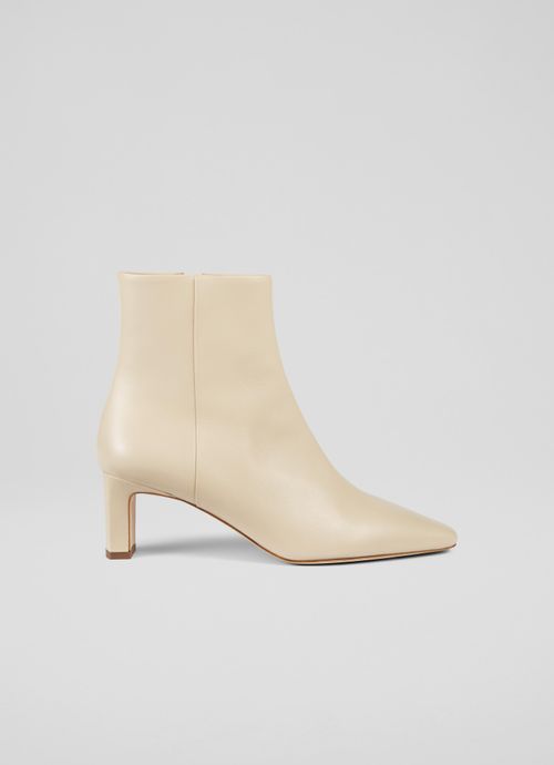 Margaux Sand Blunt Toe Boots,...