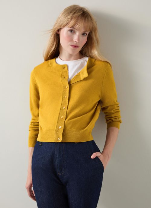 Connie Ochre Wide Placket...