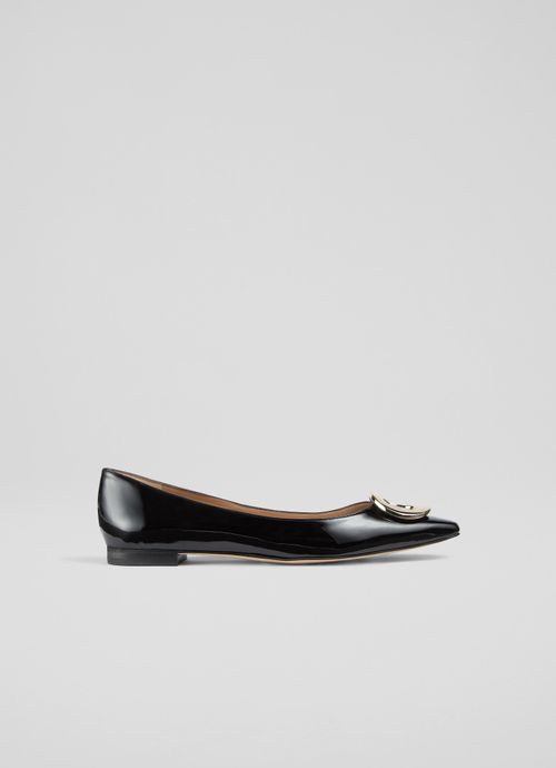 Lisette Black O Trim Pointed...