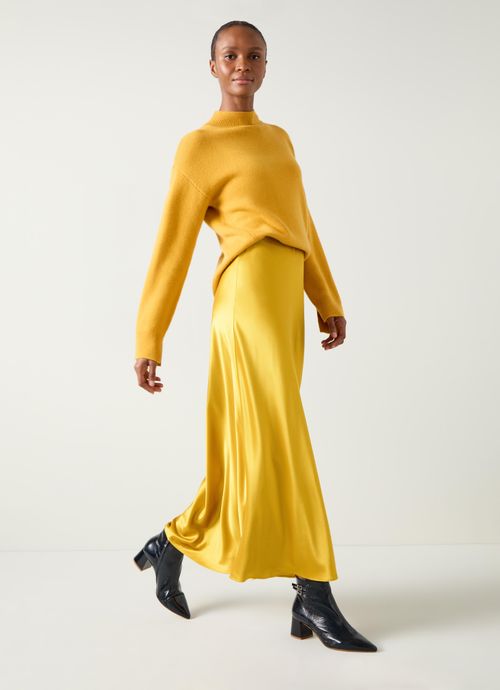 Blythe Gold Midi Skirt, Olive
