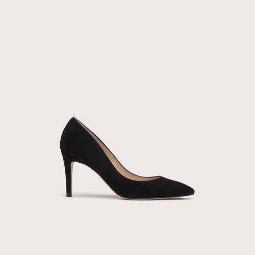 Floret Black Suede Pointed...