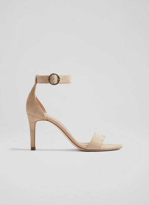 Ivy Beige Suede Heeled...