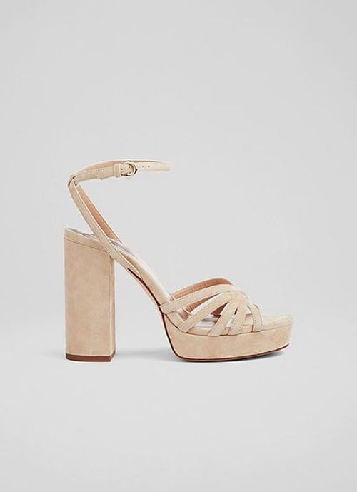 Attie Beige Suede Strappy...