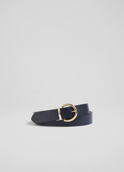 Odette Navy and Cream Leather...