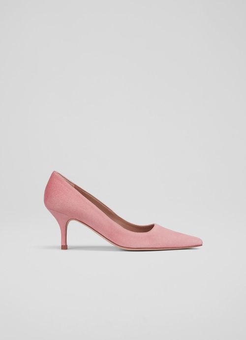 Beatrice Pink Coral Suede...