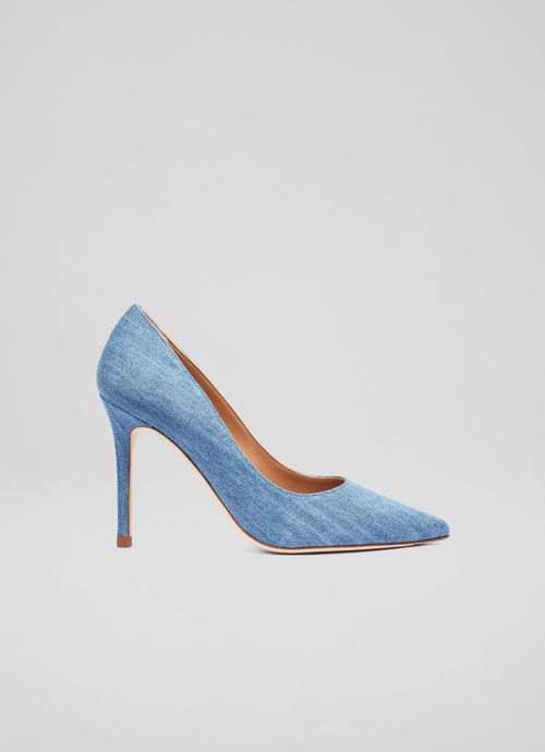 Fern Blue Denim Pointed Toe...