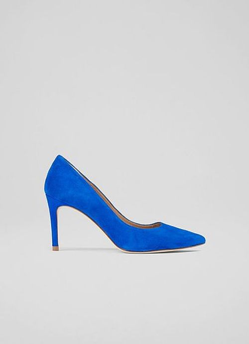 Floret Blue Suede Pointed Toe...