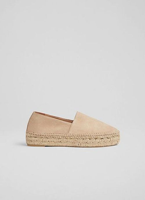 Taylor Beige Suede Flatform...