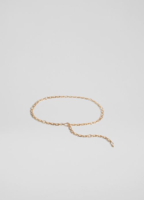 Alora Gold Metal Chain Belt,...