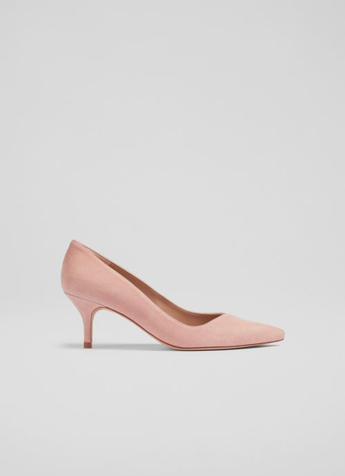 Farah Pink Suede Asymmetric...