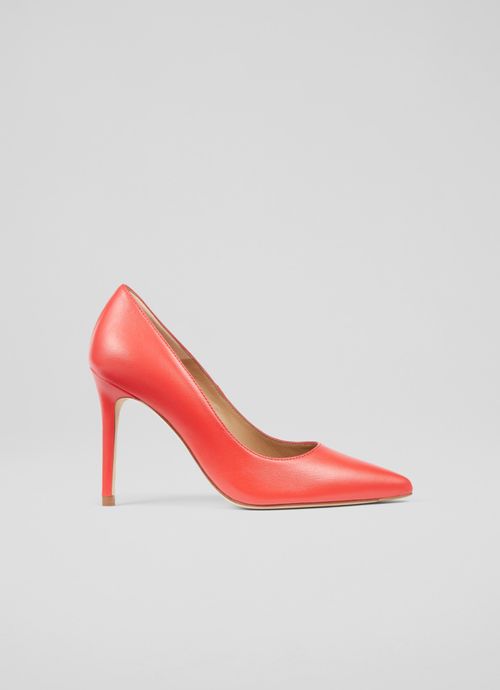 Fern Red Leather Pointed Toe...