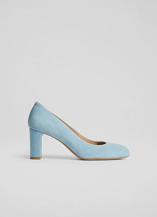 Winola Light Blue Suede Round...