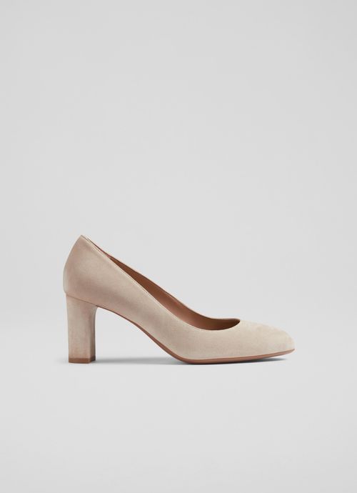 Winola Beige Suede Round Toe...